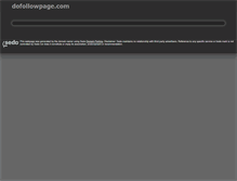 Tablet Screenshot of dofollowpage.com